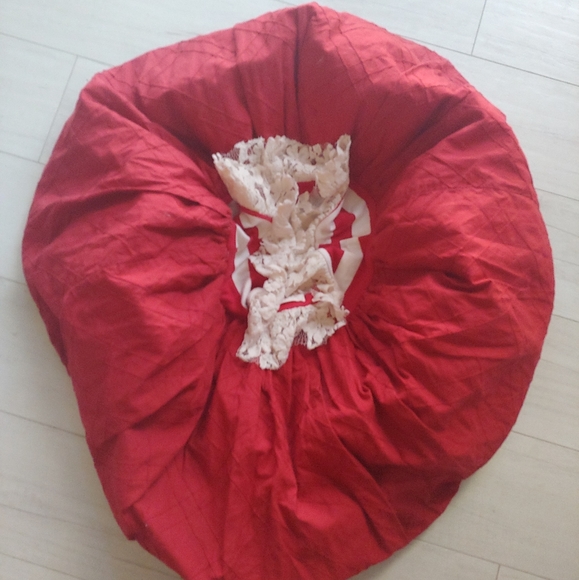 Persnickety Girls Holiday Red Quilted Bubble Skirt - Picture 9 of 10